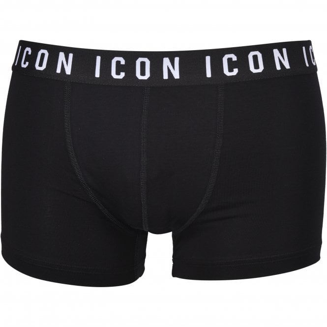 DSquared ICON Logo Boxer Trunk, Black | DSquared underwear | UnderU