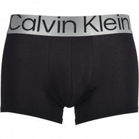 3-Pack Steel Boxer Trunks, Black/White/Grey-Calvin Klein-UNDERU