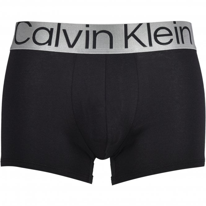 3-Pack Steel Boxer Trunks, Black/White/Grey-Calvin Klein-UNDERU