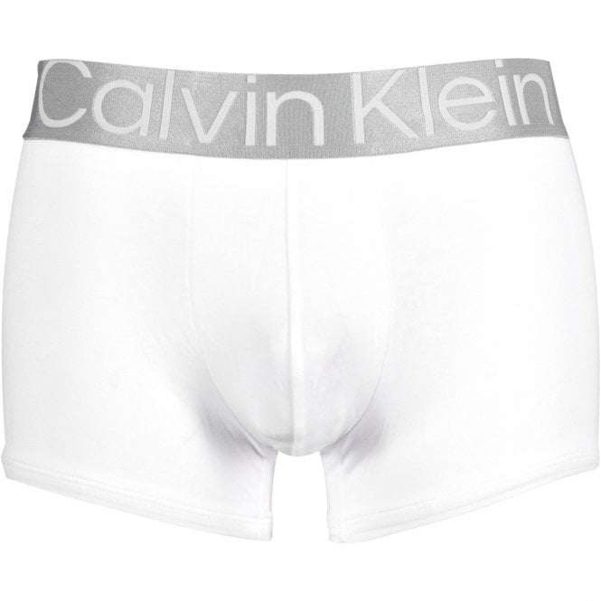 3-Pack Steel Boxer Trunks, Black/White/Grey-Calvin Klein-UNDERU