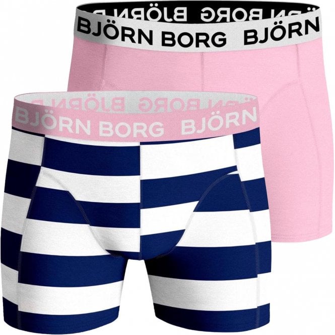 Bjorn Borg Cotton Stretch Boxer Trunks 3 Pack - Red, Black, Print – Trunks  and Boxers