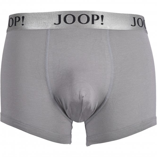 3-Pack Stretch Cotton Boxer Trunks, Gold/Grey/Black-Joop!-UNDERU