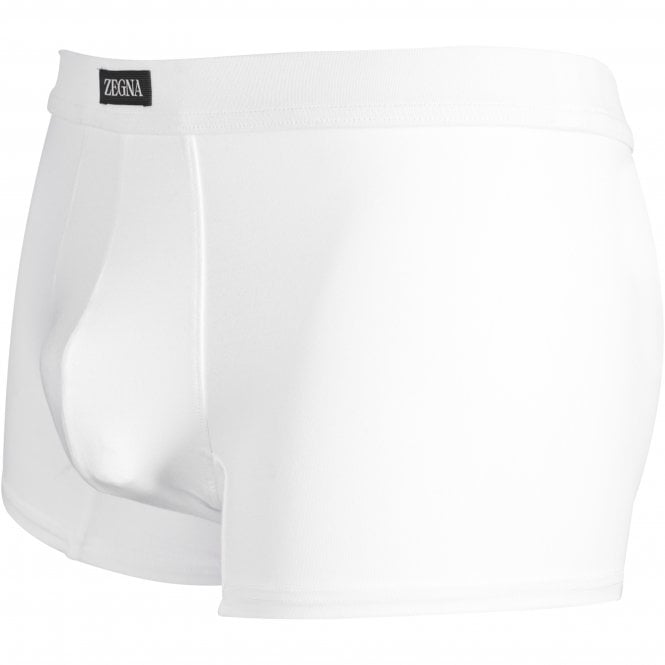 Ermenegildo Zegna-Stretch Modal Boxer Trunk, White-UNDERU