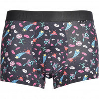 HOM-Amour Print Boxer Trunk, Black-UNDERU