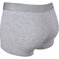 Ermenegildo Zegna-Stretch Cotton Boxer Trunk, Grey Melange-UNDERU