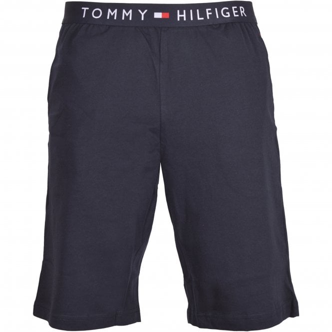 Tommy Hilfiger-Jersey Cotton Shorts, Navy-UNDERU