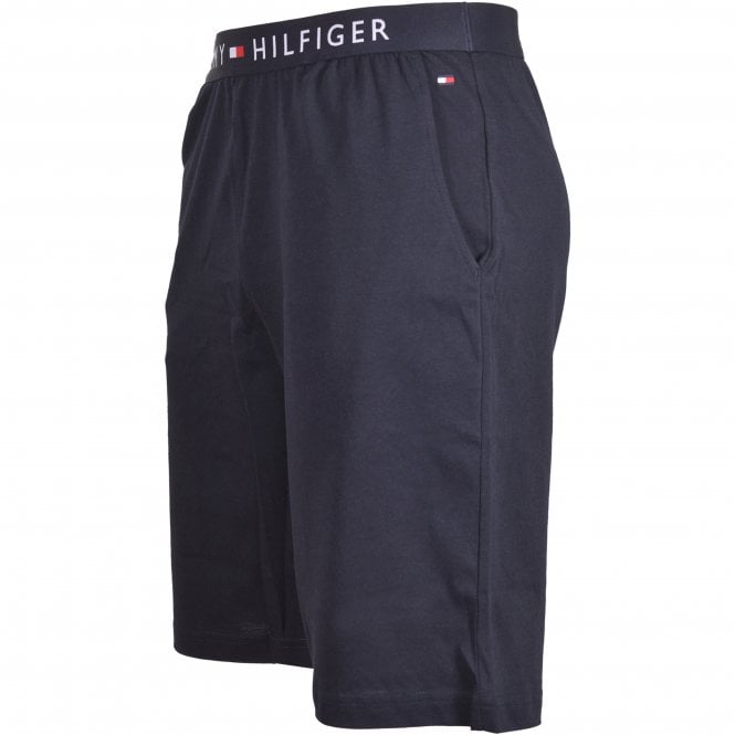 Tommy Hilfiger-Jersey Cotton Shorts, Navy-UNDERU