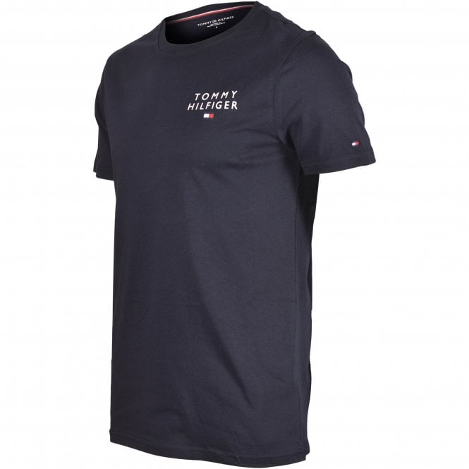 Tommy Hilfiger-Classic Logo T-Shirt, Navy-UNDERU