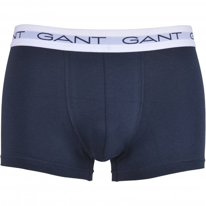 GANT-5-Pack Contrast Waistband Boxer Trunks, Navy/Blue/White/Red-UNDERU