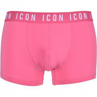 DSquared2-ICON Waistband Boxer Trunk, Fuxia-UNDERU