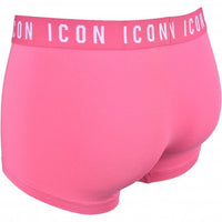 DSquared2-ICON Waistband Boxer Trunk, Fuxia-UNDERU