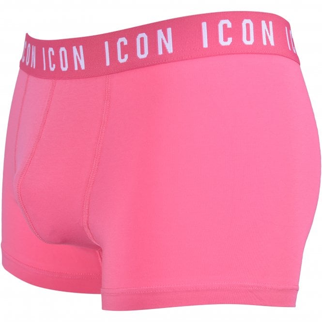 DSquared2-ICON Waistband Boxer Trunk, Fuxia-UNDERU