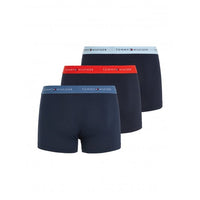 Tommy Hilfiger-3-Pack Premium Essentials Boxer Trunks, Navy w/ blue/red-UNDERU