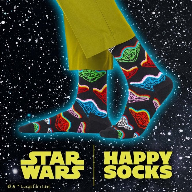 Happy Socks-Star Wars™ Yoda Socks, Black/multi-UNDERU