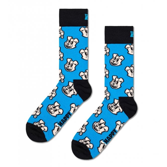 Happy Socks-Doggo Socks, Blue-UNDERU