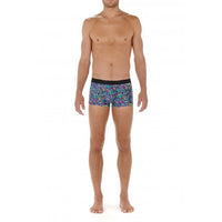 HOM-Sergio Psychedelic Geo Print Boxer Trunk, Multi-UNDERU