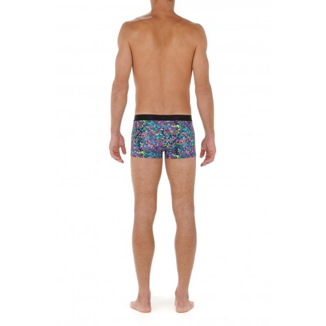 HOM-Sergio Psychedelic Geo Print Boxer Trunk, Multi-UNDERU