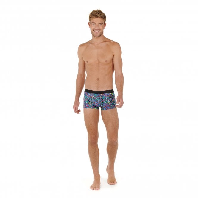 HOM-Sergio Psychedelic Geo Print Boxer Trunk, Multi-UNDERU