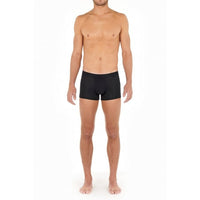 HOM-Supreme Cotton Boxer Trunk, Black-UNDERU