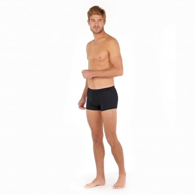 HOM Supreme Cotton Comfort Boxer Briefs Black 