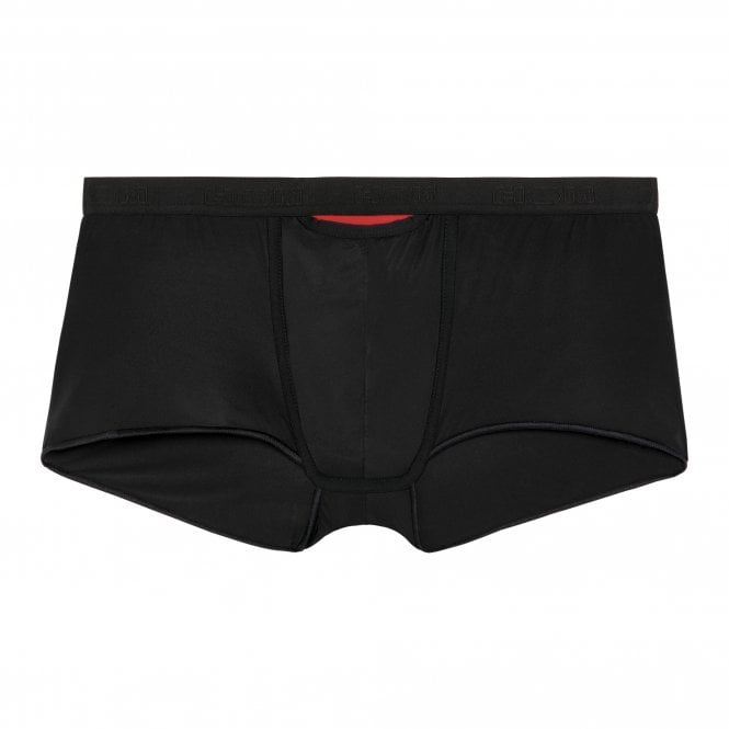 HOM Men's Temptation Plume Up HO1 Boxer Trunk, Black